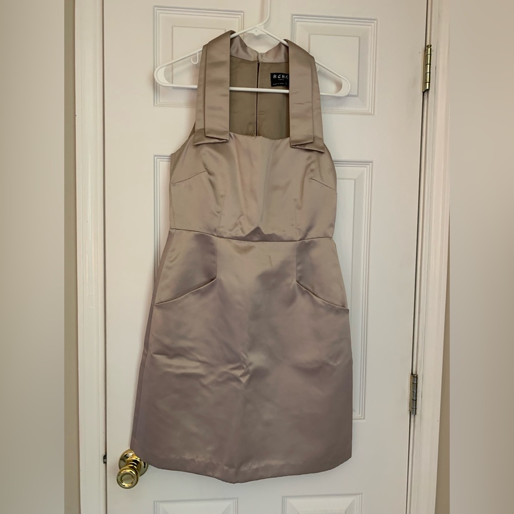 BCBG satin coctail mini dress. Size 8